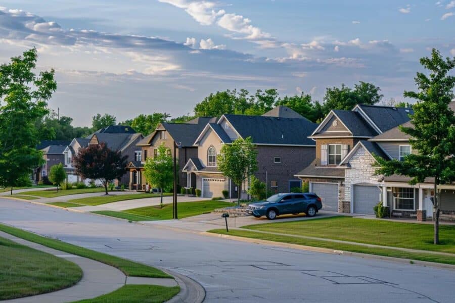 neighborhood homes in kansas city no text no lettering